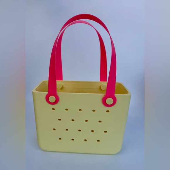 3D Printed small Miniature Bag purse yellow/pink - Picture 1 of 12